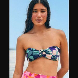 Farm Rio Ombre Graphic Toucans Bikini Top Green L
